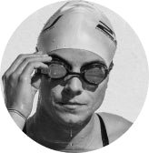Hannah Wells the 2021 Ironman New Zealand Winner wearing swim goggles